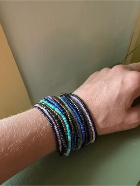 Magnetic Multicolor Seed Bead Bracelet for Women